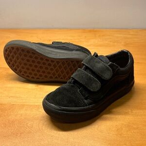 Vans Black Kids Sneakers with Velcro